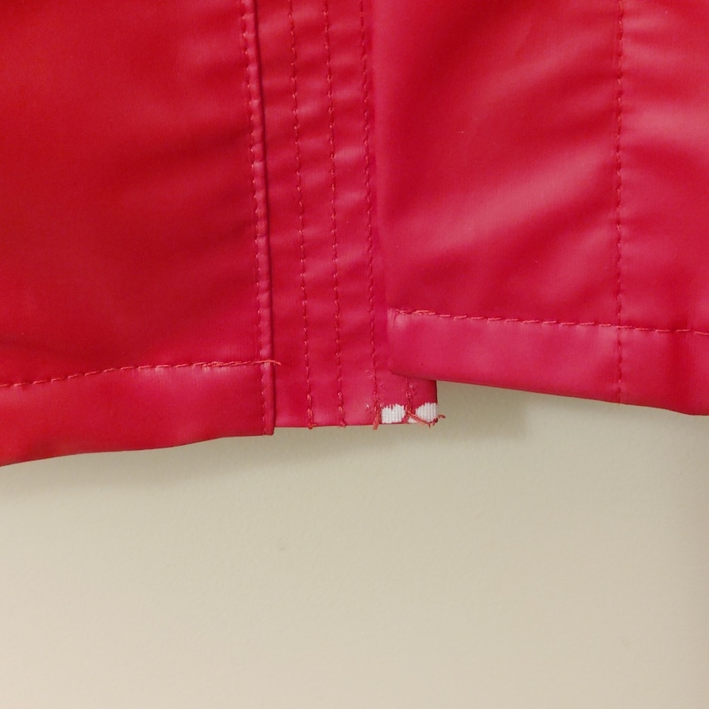 Lands' End Red Rain Jacket - Picture 4 of 9